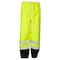 Kishigo Class 3 Rain Pants, Polyester, Elastic Waist with Drawstring Closure, Lime, Size 2XL/3XL RWP102-2X-3X - alternate 1